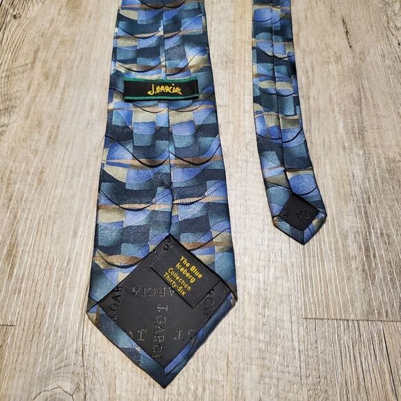 Jerry GARCIA Multi-Color THE BLUE ICEBERG Collection 36 Tie 59" x 4" EUC - Picture 3 of 5